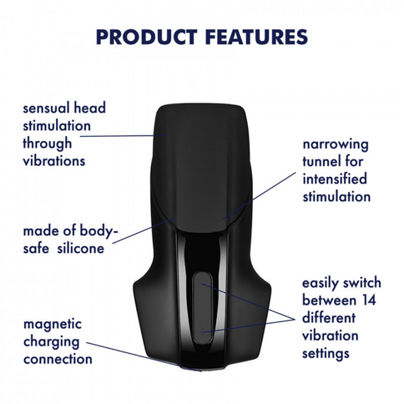 Мастурбатор Men Vibration Satisfyer (Німеччина) Sex Aura | Зображення 1