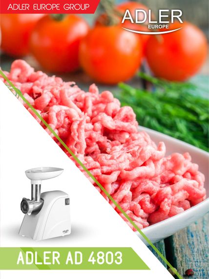 Мясорубка электрическая Adler AD 4803, 2000 Вт, с металлическим шнеком и реверсом, для дома и кухни | Зображення 7