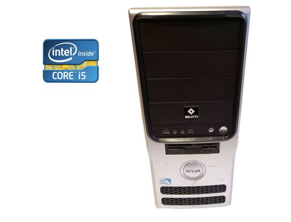 ПК Б-клас Delux Tower / Intel Core i5-2500 (4 ядра по 3.3 - 3.7 GHz) / 8 GB DDR3 / 256 GB SSD / Intel HD Graphics 2000 / 350W б/в