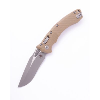 Нож Microtech Amphibian Ram-Lock, клинок Apoc Fluted, руків&apos;я tan G10 (137RL-10APFLGTTA)