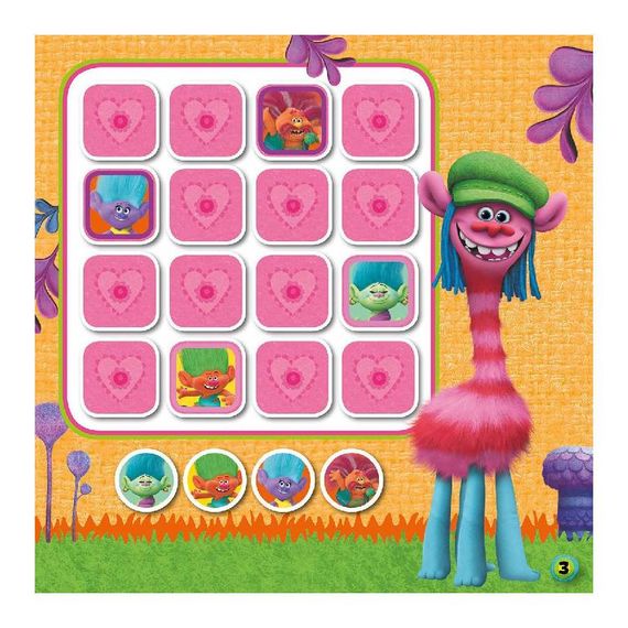 Судоку для дітей "Троллі Цікаві головоломки" 1191006 з наклейками | Зображення 3