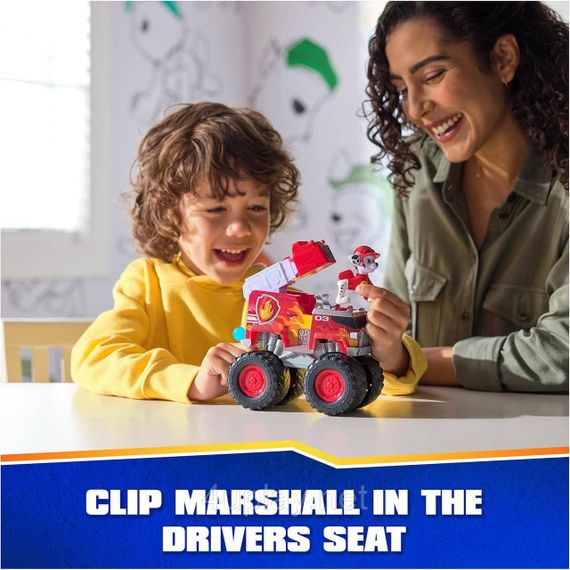 Paw Patrol Rescue Wheels Пожарный автомобиль с водителем Маршал серии Мега колеса Щенячий патруль Оригинал | Зображення 7