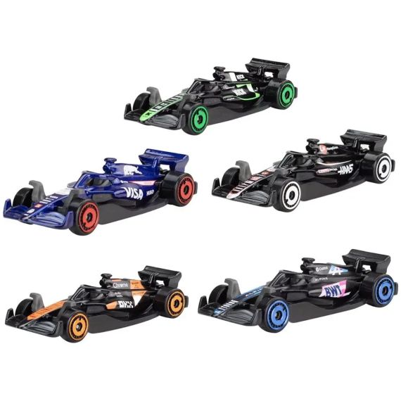 Hot Wheels Formula One Хот Вілс Формула 1 Набір із 5-ти машинок McLaren, BWT, Racing Bulls, Kick Sauber, Haas | Зображення 1