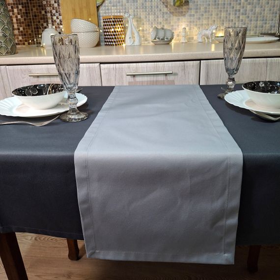 Скатертина SoundSleep Loisa водостійка 110х140 см темно-сіра (2800004658355) | Зображення 4