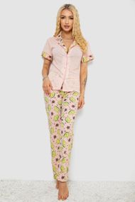 Пижама женская с принтом, цвет персиковый, 243R7091