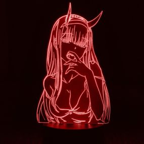 Акриловый светильник-ночник Зеро Ту 2 красный tty-n000346