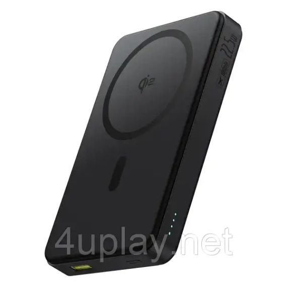 Беспроводной магнитный повербанк Baseus Airpow II Qi2 Magnetic PowerBank 10000mAh 22.5W Black | Зображення 4