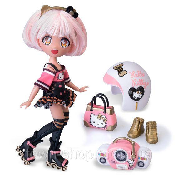 Детская кукла "Золотая Роллер Дива" 4SF Manga Dolls HKTF1000 серии "Hello Kitty" | Зображення 1