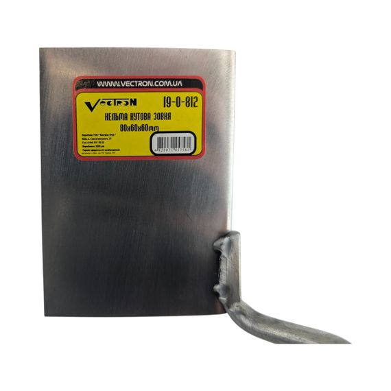 Кельма угловая наружная Vectron 80×60×60 мм (19-0-812), для точного формирования наружных углов | Зображення 4
