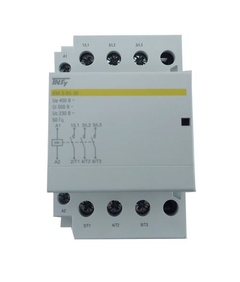 Контактор модульний КМ-3-63-30 63А230AC 3NO 3р 3мод. Ny95503855 | Зображення 1