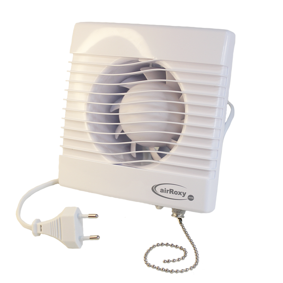 Витяжний вентилятор AirRoxy pRim 150 PS, Ø150 мм, з шнуровим вимикачем (01-010)