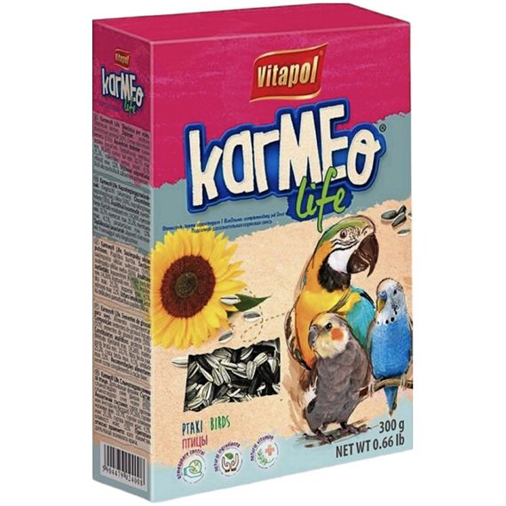 Корм для папуг Vitapol Karmeo Life соняшник 300 г (5904479024008) | Зображення 1