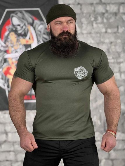 Тактична волога футболка SABUR череп олива ВТ5085 | Зображення 1