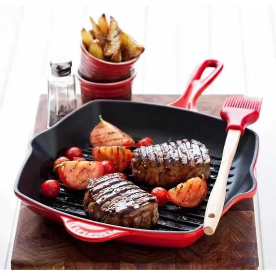 Сковорода гриль Le Creuset Square Grillet 20183260600422 26 см вишнева | Зображення 9