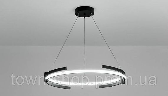 Люстра потолочная LED SGA18-600-bk-k Черный 40-200х65х65 см. | Зображення 2