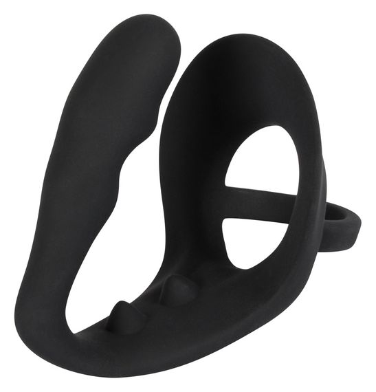Анальна пробка з ерекційним кільцем - Black Velvets Ring & Plug | Зображення 8