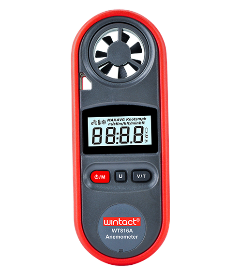 Анемометр цифровий 0,7-30 м/с, -10-45 °C WINTACT WT816A