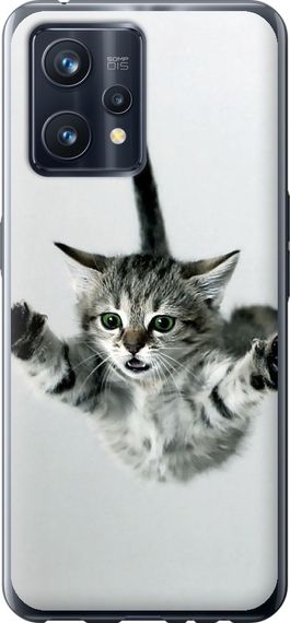 Чехол на Realme 9 Летящий котёнок "2322u-2866-17620"