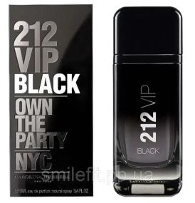 Мужская туалетная вода Carolina Herrera 212 VIP Black Own The Party NYC 100 мл с магнитной лентой