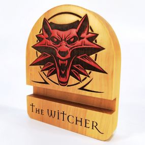 Підставка тримач для мобільного телефону, смартфона, планшета The Witcher Майстерня містера Томаса 12х10см
