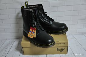 Ботинки с мехом Dr. Martens 1460 (Black) Размер 41 42 43 44 45 Доктор Мартинс Ботинки
