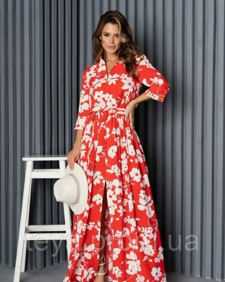 Платье для женщин цвет красный размер M FI_008457