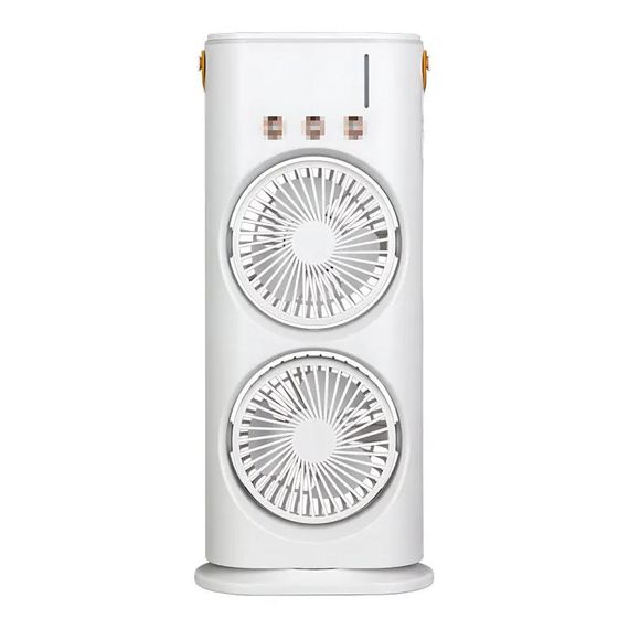 Вентилятор настільний подвійний з охолодженням Double-ended Spray Fan LED-підсвічування 3 швидкості, розпилювач водяного туману | Зображення 4