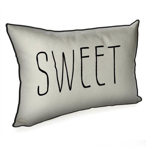 Подушка интерьерная с мешковины Sweet 45x32 см (43PHB_TFL005_BL)