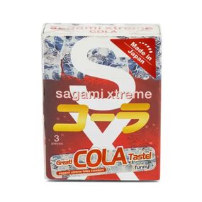 Супертонкі латексні презервативи Sagami Xtreme Cola flavor (ціна за упаковку, 3 шт.) sexstyle
