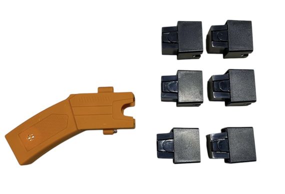 Самый Мощнейший Парализатор (шокер) Стреляющий электрошокер Ultra X Orange «Taser» + 6 Картриджей