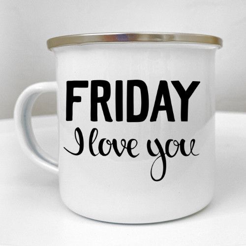 Кружка металлическая Camper Friday I love you 250 мл (KRM_23S035)