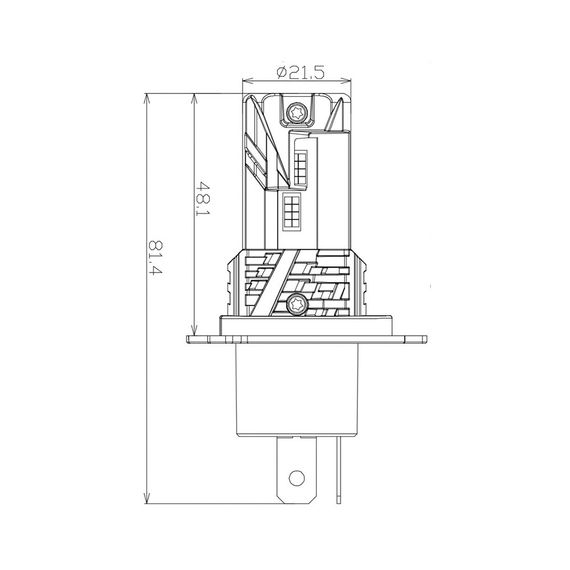 Світлодіодні лампи Nextone Led L7 6000Lm 6000K H4 Hi/Low (2 лампи) | Зображення 2