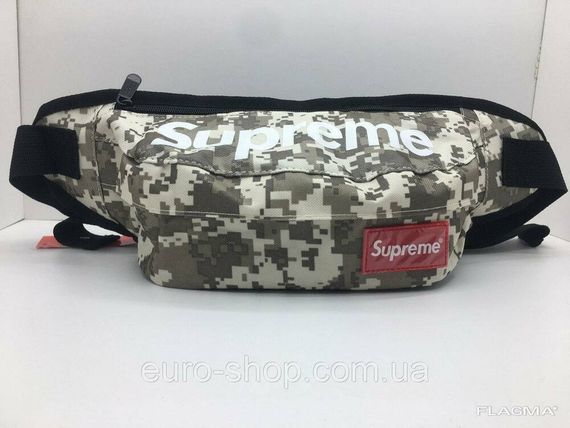 Поясная сумка Supreme Серый камуфляж сумка на пояс | Зображення 2