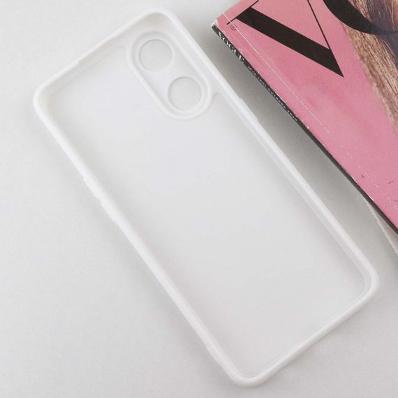 Силіконовий чохол Candy Full Camera для Oppo Reno 8 T 4G Білий / White | Зображення 2