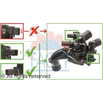 Термостат Citroen Berlingo / Peugeot Partner 1.6 i 09-, Facet, 7.8866,