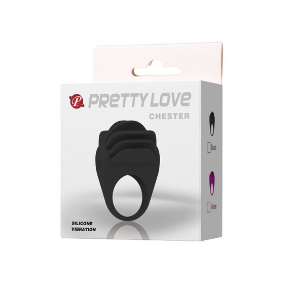 Эрекционное кольцо - Pretty Love Chester Penis Ring Black sexstyle | Зображення 1