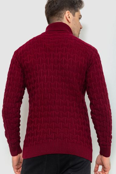 Гольф-светр чоловічий, колір бордовий, 161R619 | Зображення 3
