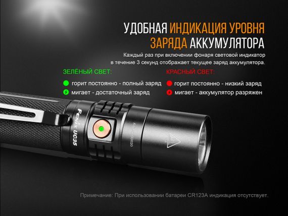 Ліхтар ручний Fenix UC35 V20 CREE XP-L HI V3 | Зображення 9