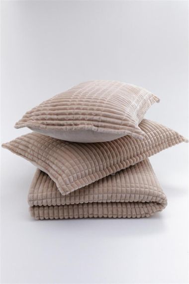 Покрывало с наволочками Merinos Modern Line 150×220 см. Бежевый | Зображення 2