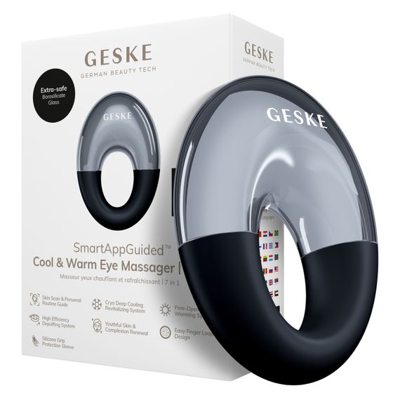 Масажер для очей GESKE Cool&Warm Eye Massager 7в1 black