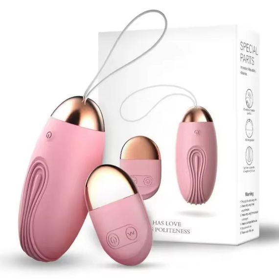 Віброяйцо вагінальне з пультом ДК "Little Whale", рожевий 10 режимів вібрації sexstyle