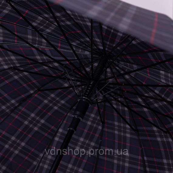 Классический зонт-трость полуавтомат из полиэстера 16 спиц диаметр 117 см Синий HP-23-4BL | Зображення 7