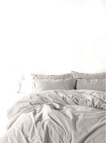 Постільна білизна Limasso Stonewashed Ranforse сімейний 160 х 220 см Natural Krem