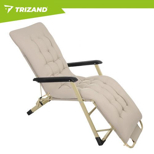 Складаний садовий шезлонг 60x177x30 см Trizand 27553 | Зображення 6