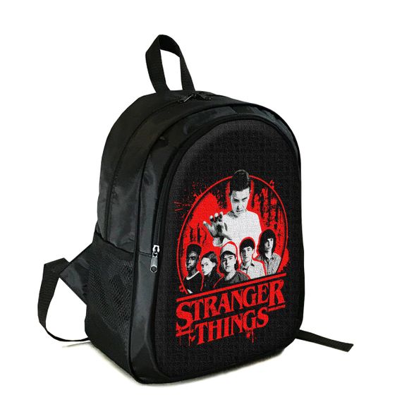 Рюкзак подростковый/школьный 38×28см с принтом Очень странные дела / Stranger Things на два отделения для мальчика, девочки (4407)