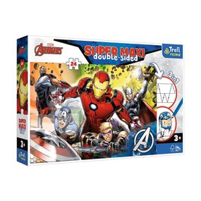 Дитячі пазли SUPER МАХІ Marvel "Разом сильніше" Trefl 41007 24 елементи, з розфарбовкою