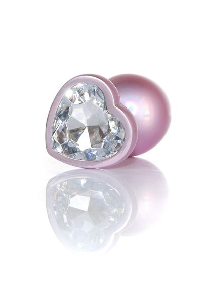 Анальная пробка - Jewellery Pearl Pink Heart Plug Clear L Sex Aura | Зображення 2