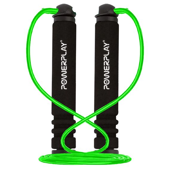 Скакалка Паверплей 4205 Classic Plus Jump Rope Зелена (2,7m.)