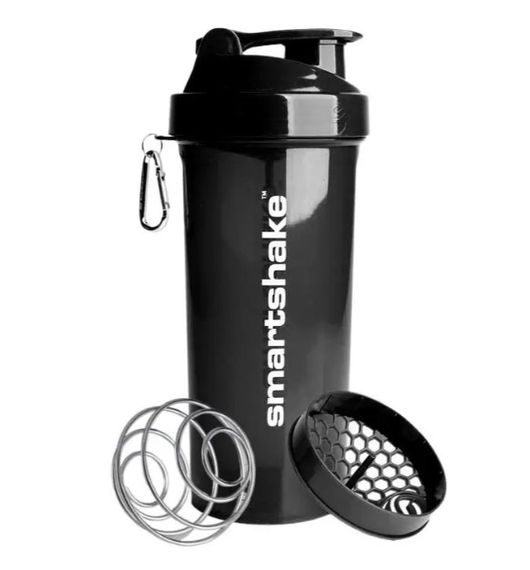 Шейкер спортивний SmartShake Lite 1000 мл Glossy-Black (10611202)