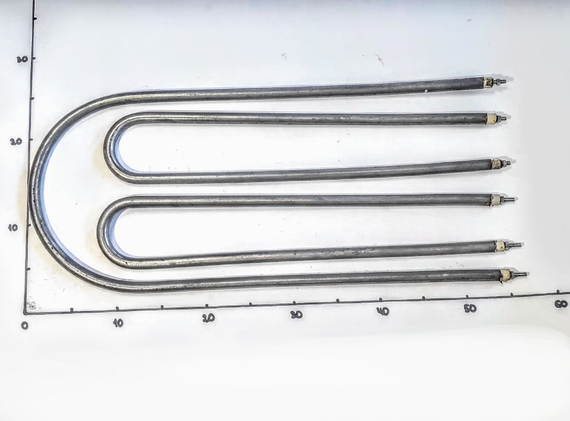 Ремонтный комплект 3200W из трех ТЭНов (1+1+1,2) кВт для электросковороды КЕ-0,51 (Украина) | Зображення 1